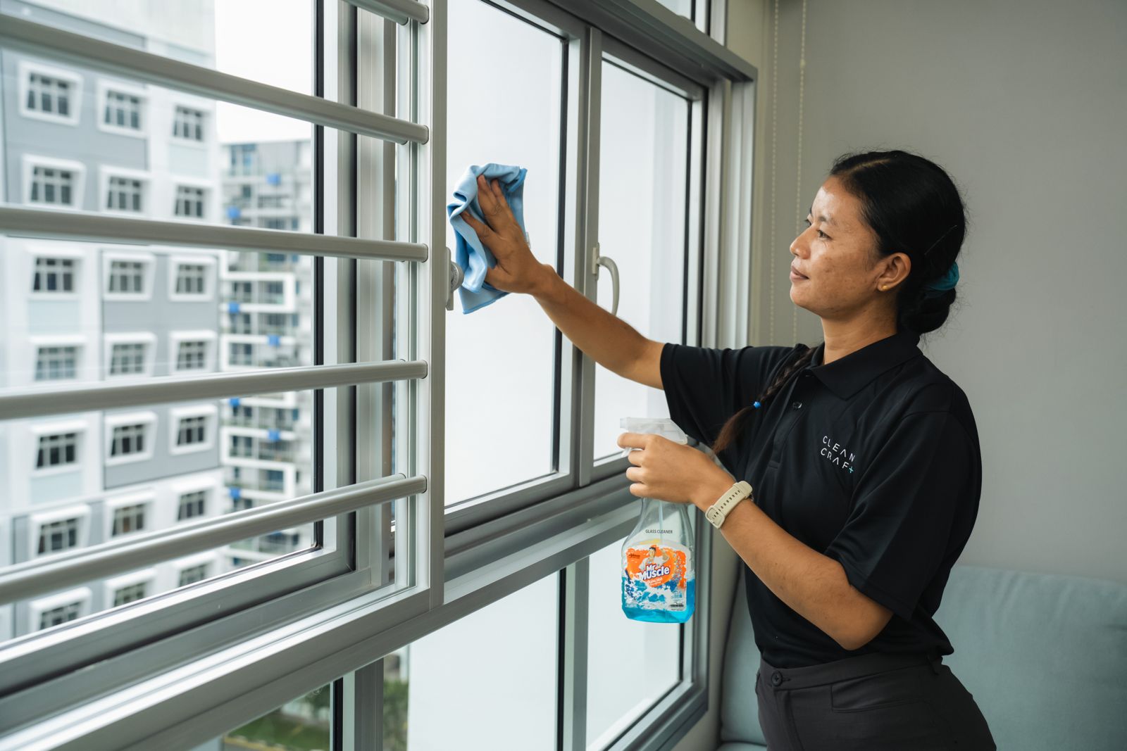 Part-time home cleaning in a Singapore home