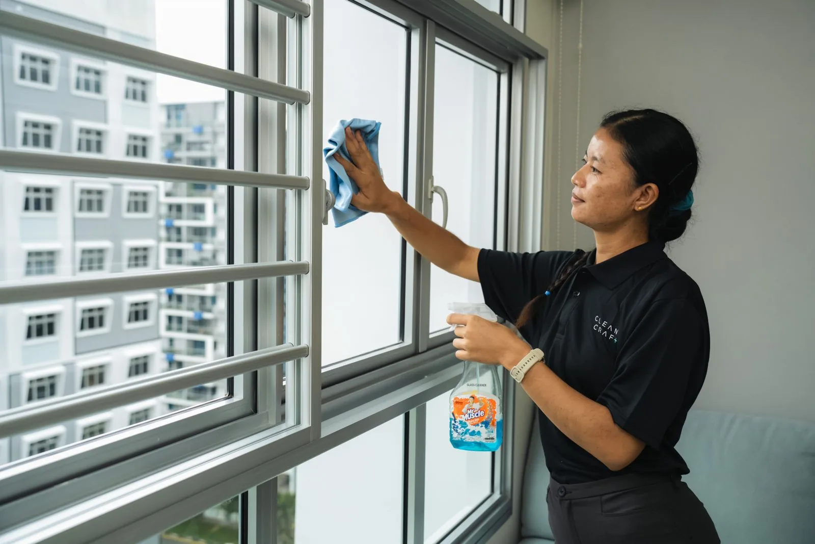Part-time home cleaning in a Singapore home