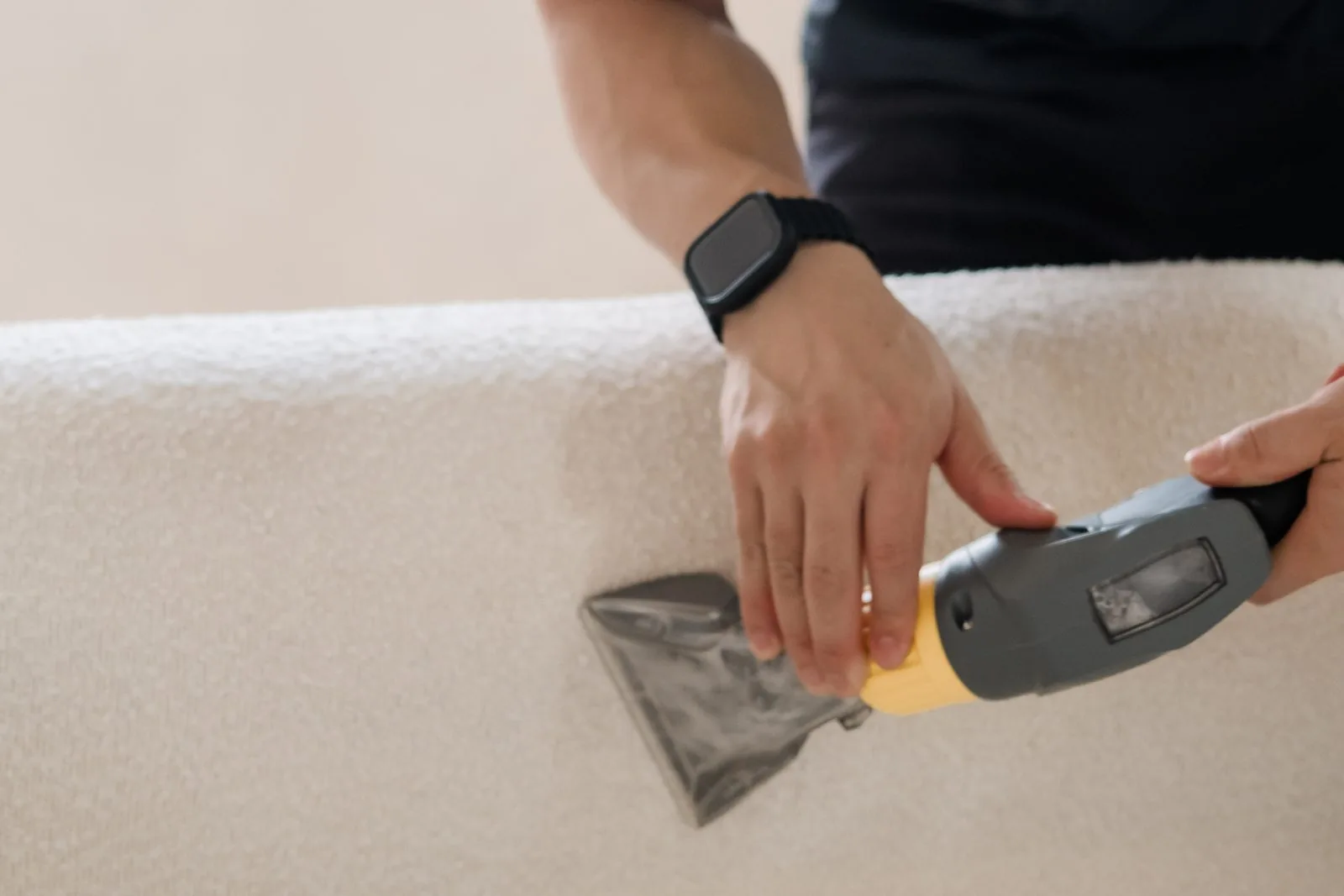 Upholstery & sofa cleaning in a Singapore home